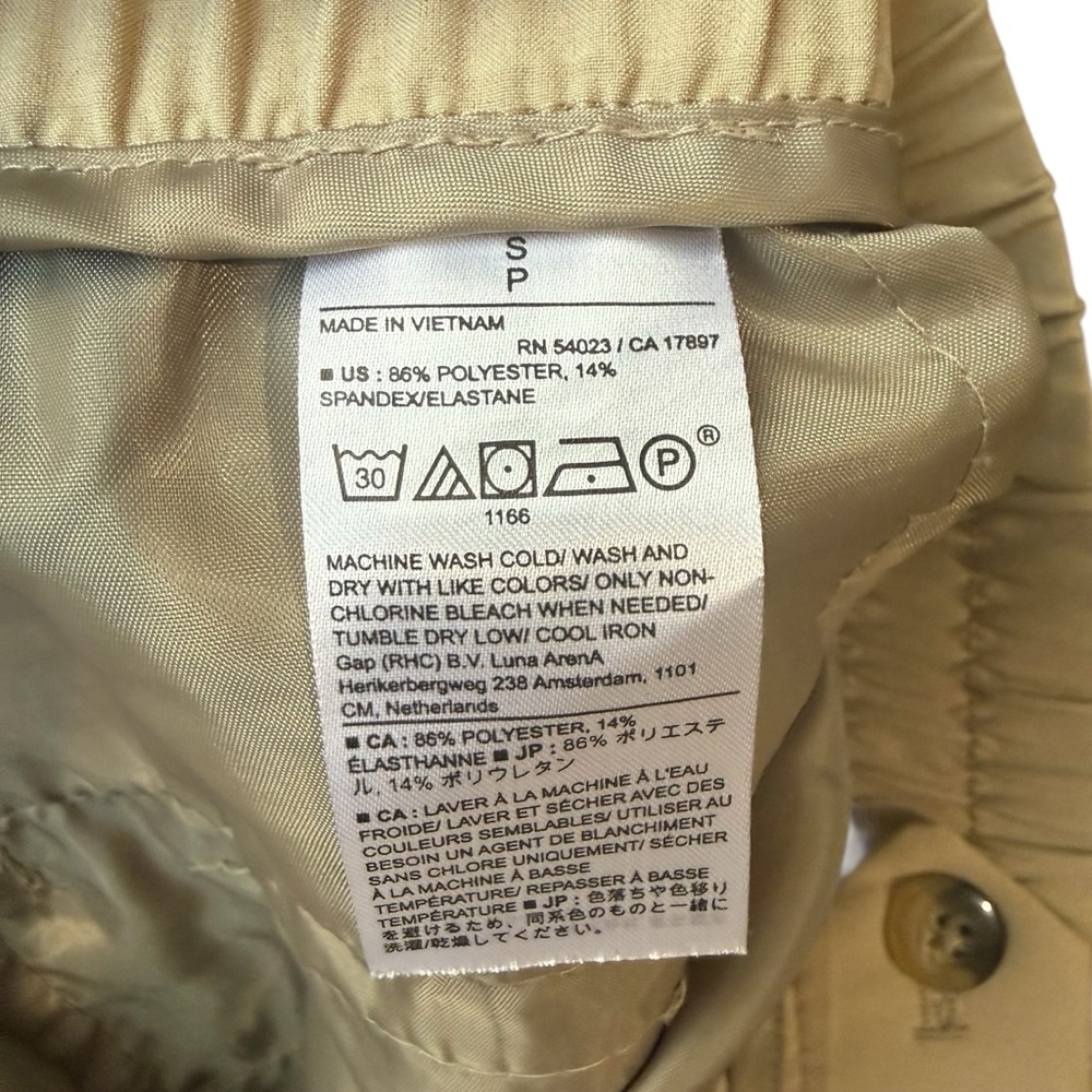 Lightweight Travel Pants Women’s Small Khaki Banana Republic Air Stretch Casual - Picture 7 of 8